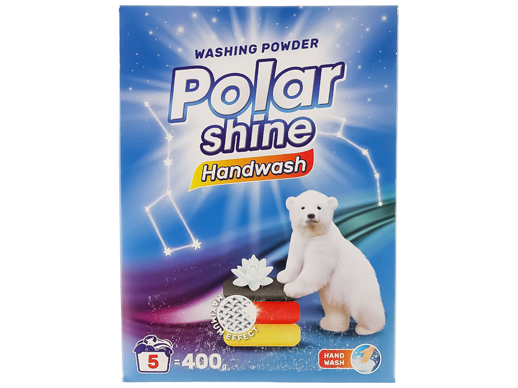 ПРАЛЬНИЙ ПОРОШОК POLAR SHINE УНІВЕРСАЛЬНИЙ, ДЛЯ РУЧНОГО ПРАННЯ, 400Г